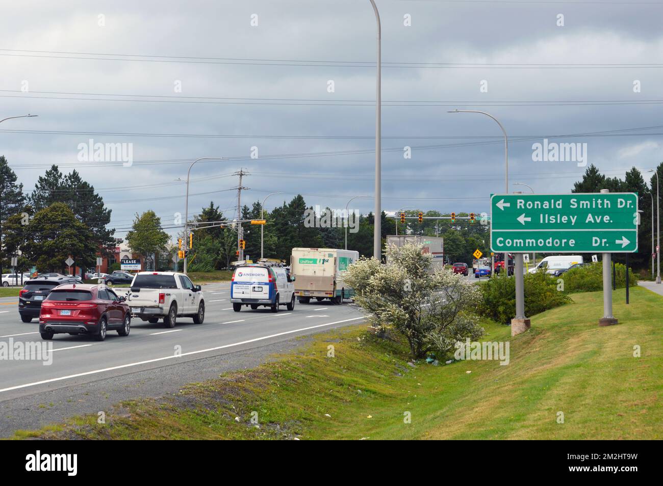 Burnside Drive, an arterial road in the Burnside Industrial Park in