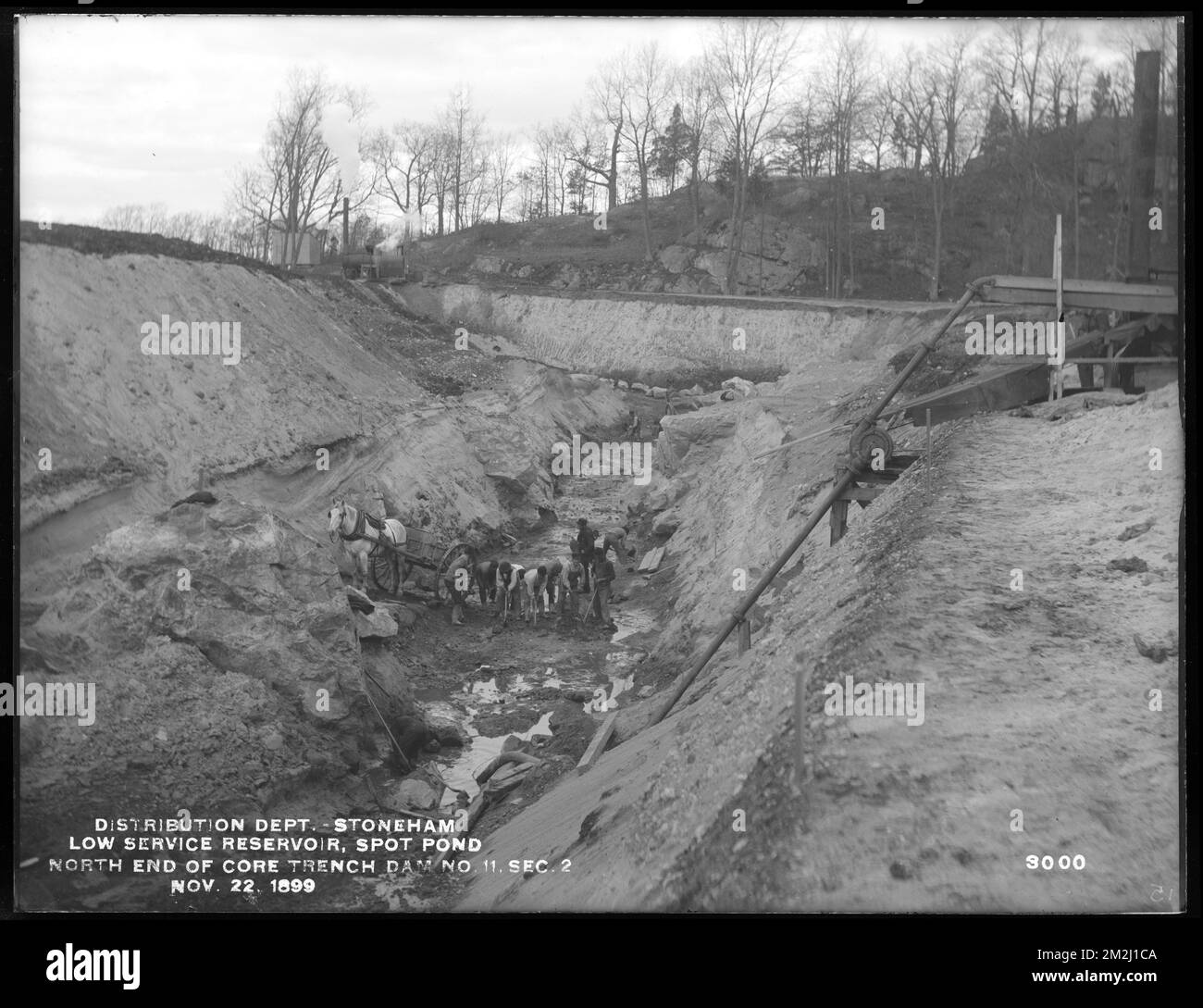 Distribution Department, Low Service Spot Pond Reservoir, north end of