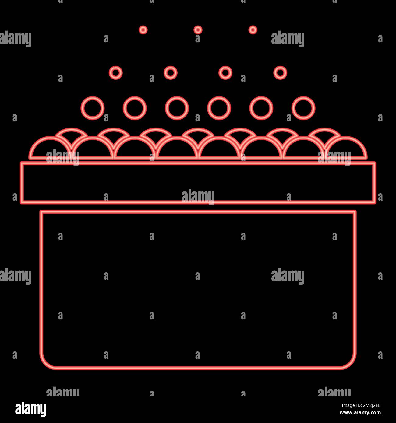 Neon hot whirlpool Spa Bathtub with foam bubbles Bath Relax bathroom ...