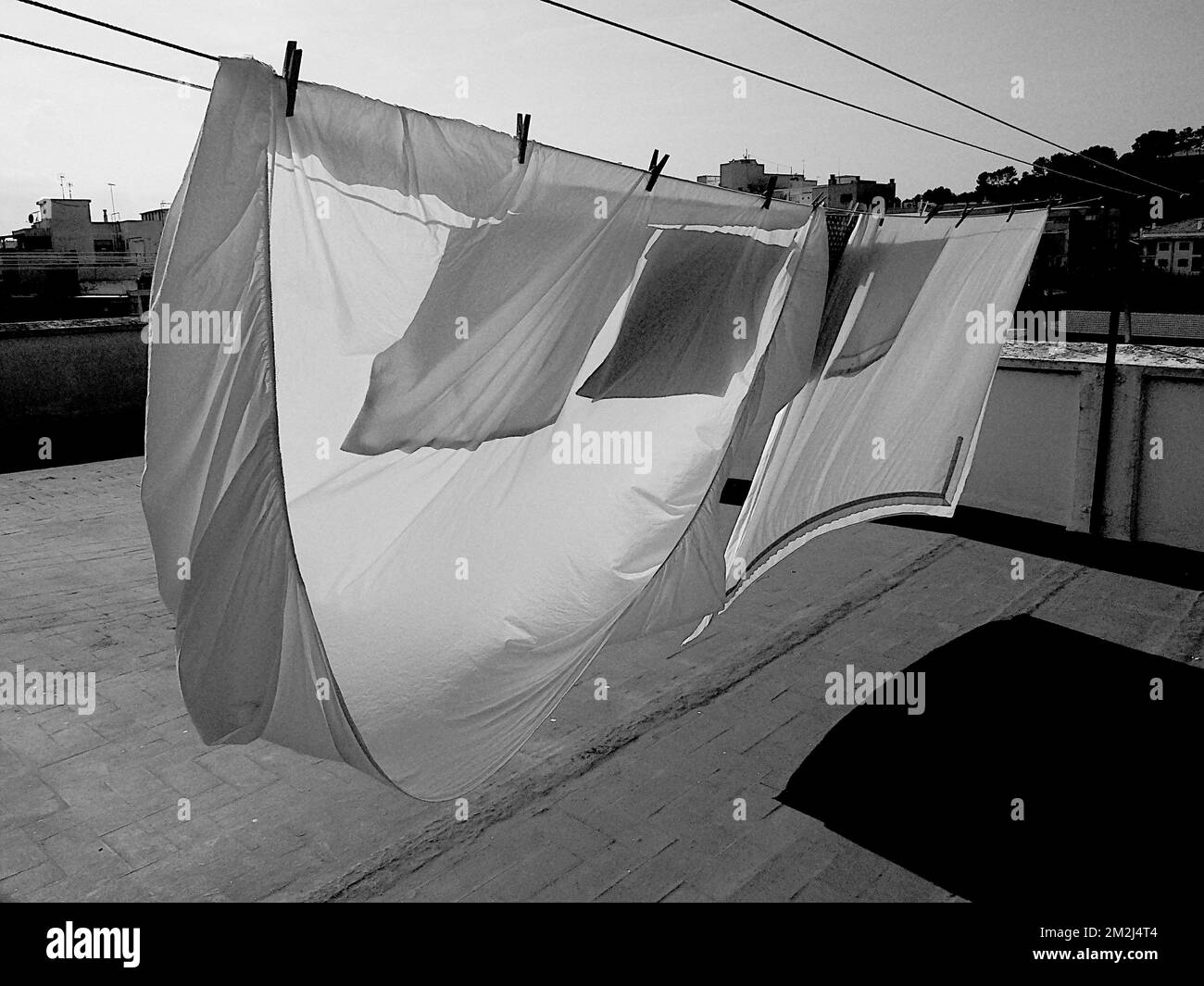 Drying clothes Séchage du linge 25/08/2018 Stock Photo Alamy