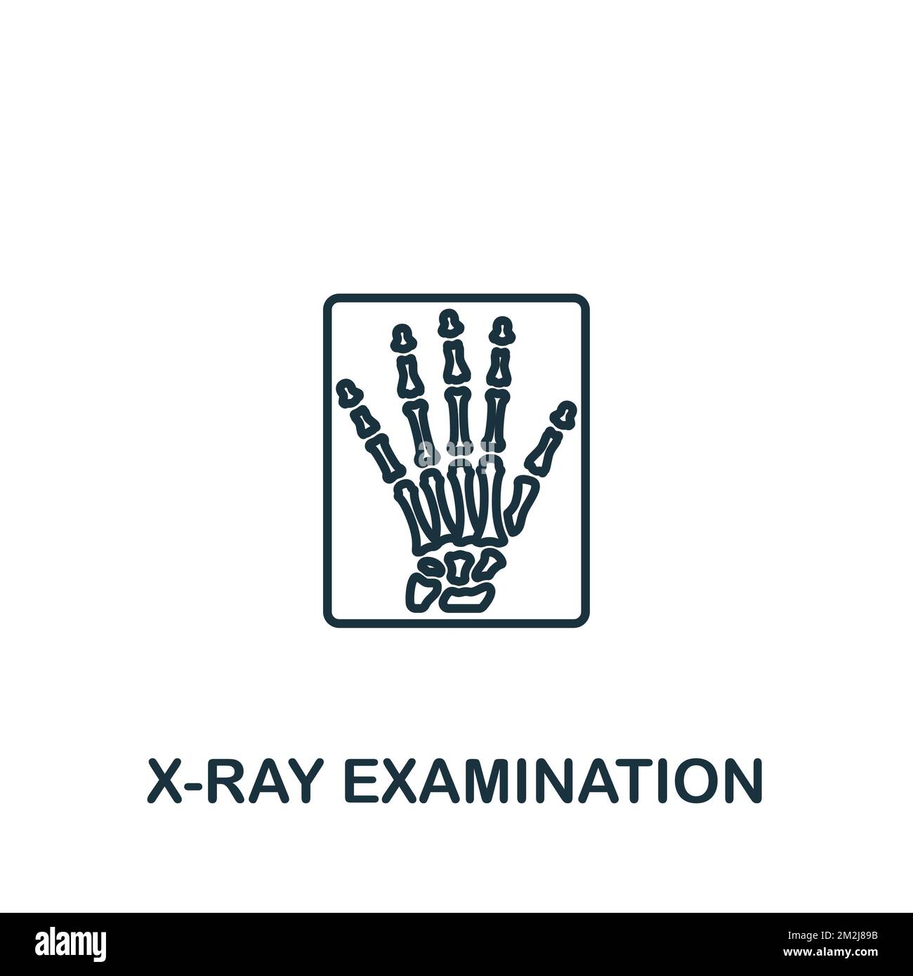X Ray Examination icon Monochrome simple Healthcare icon for templates
