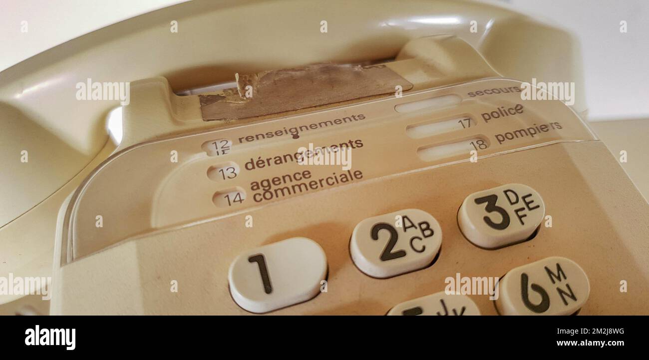 Old key phone Vieux téléphone à touches 30/08/2018 Stock Photo Alamy