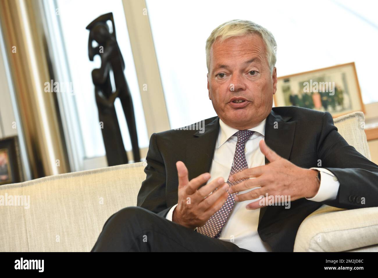 Minister of Foreign Affairs of Belgium | Ministre belge des affaires etrangères 04/09/2018 Stock Photo