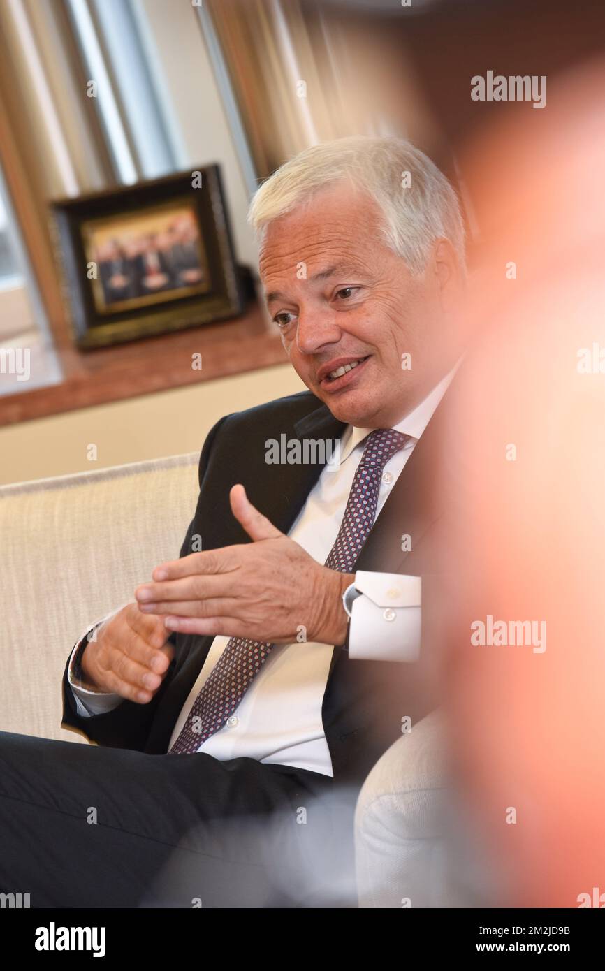 Minister of Foreign Affairs of Belgium | Ministre belge des affaires etrangères 04/09/2018 Stock Photo