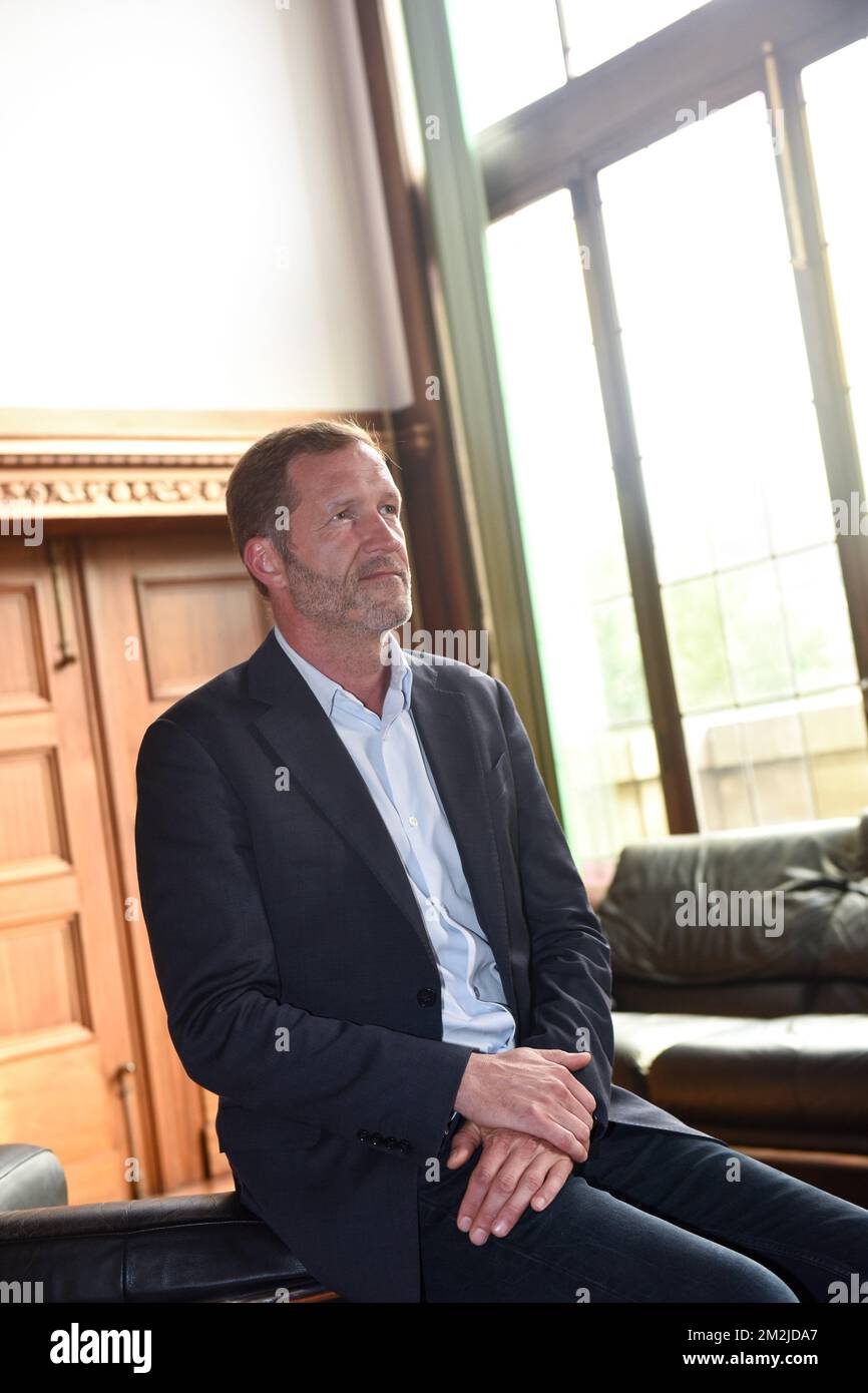 Mayor of Charleroi Bourgmestre de Charleroi 05/09/2018 Stock Photo