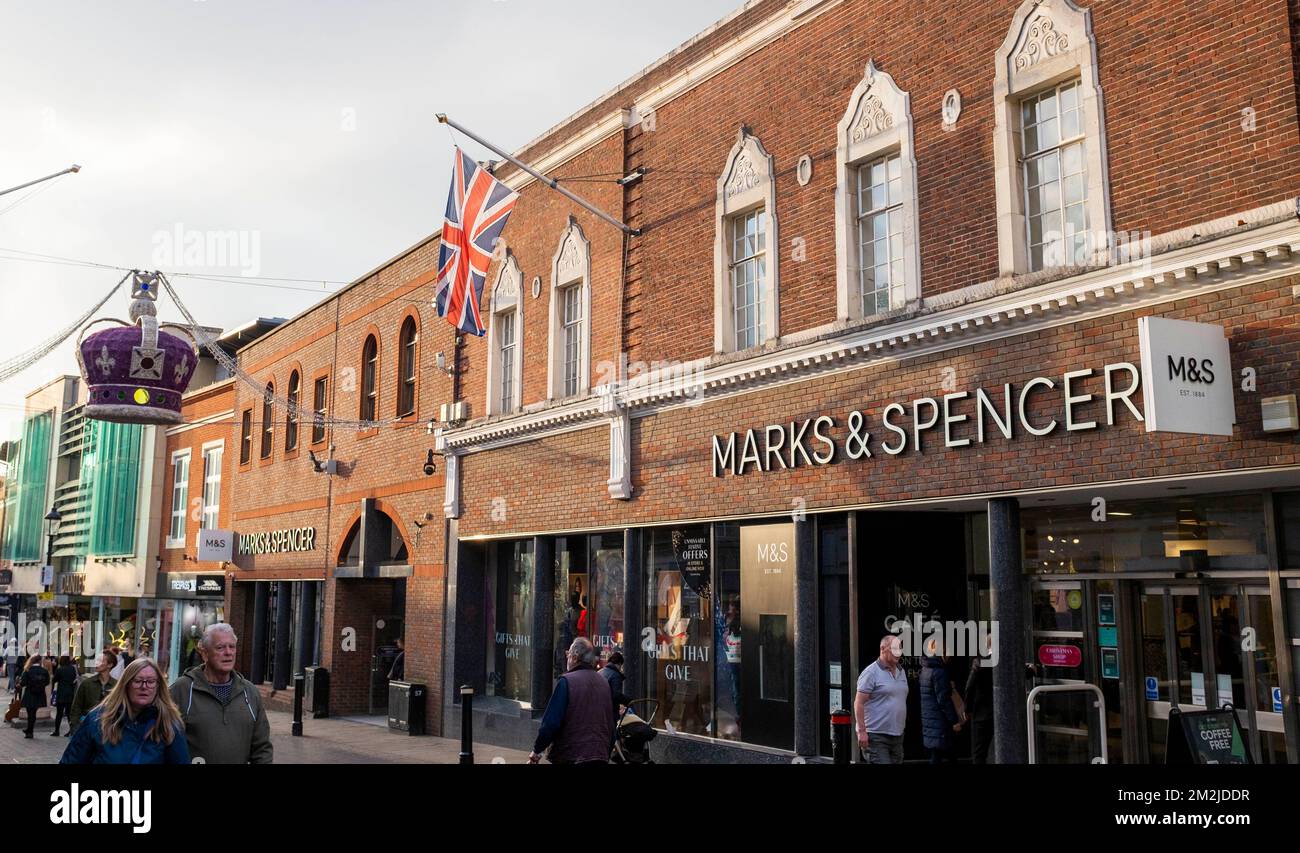 Marks & Spencer department store in Royal Windsor Berkshire , England