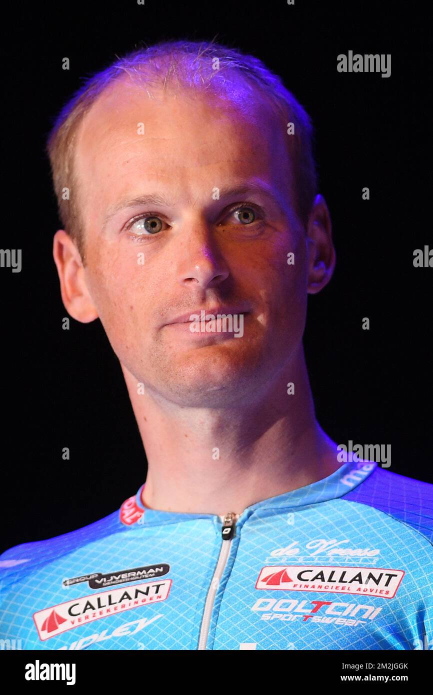 Belgian Kevin Pauwels pictured during the team presentation of the