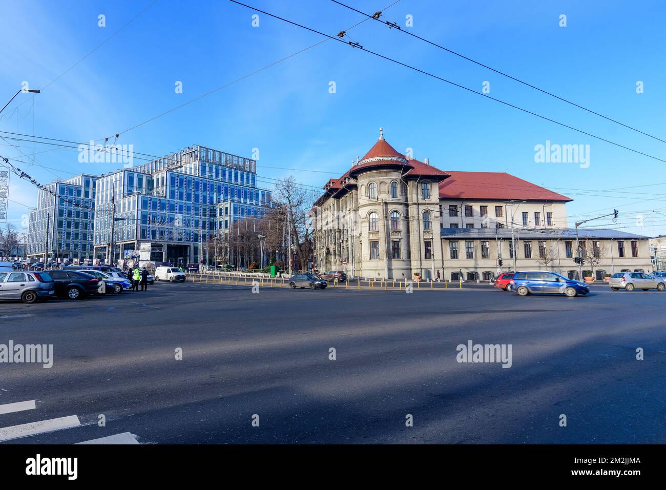 Bucharest, Romania, 6 January 2021: Historical building of Colegiul ...