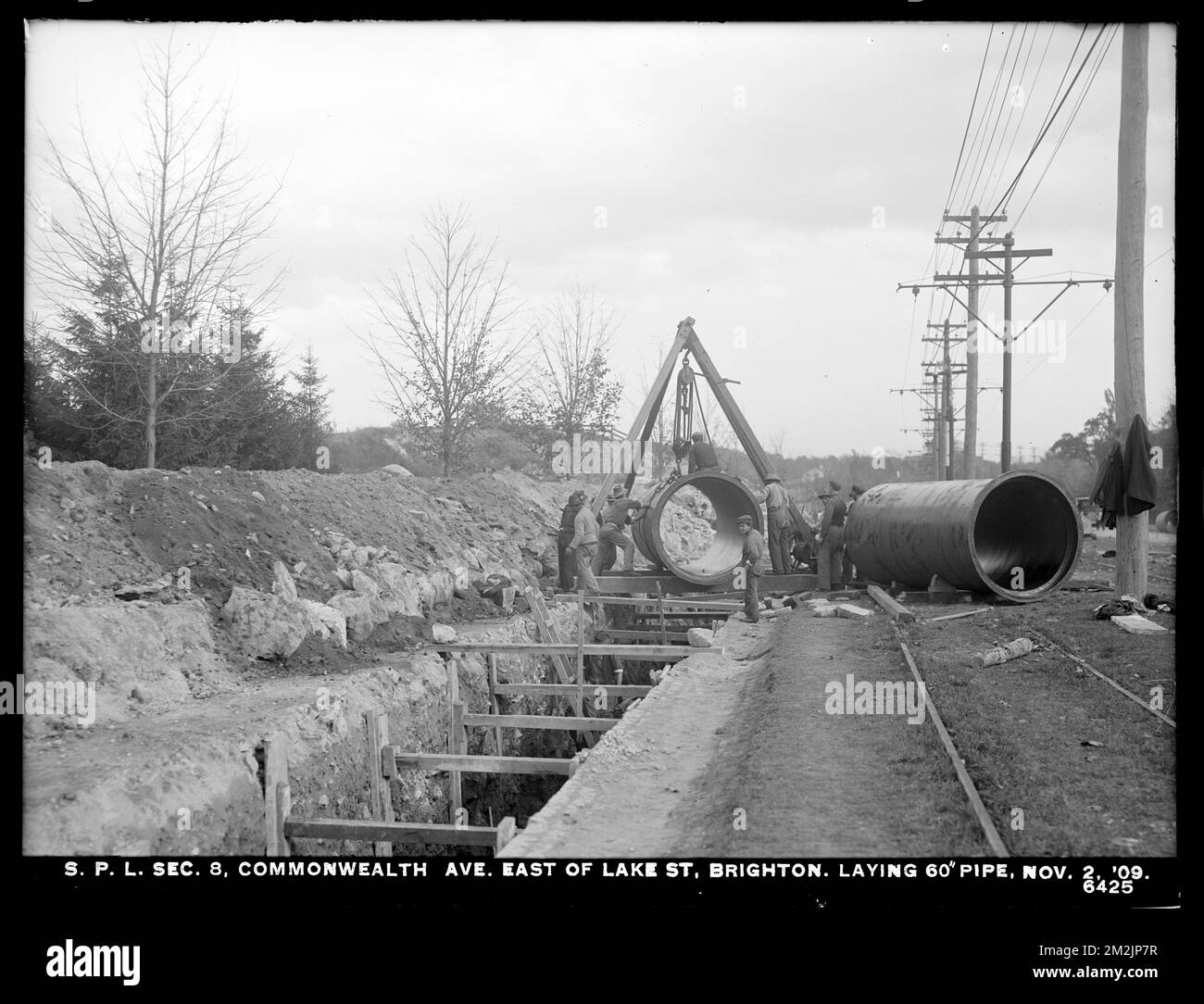 Distribution Department, supply pipe lines, Section 8, Commonwealth