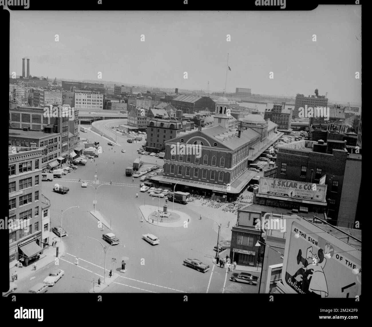 Dock Square. Faneuil Hall Sq. Washington, Elm, Congress and Devonshire