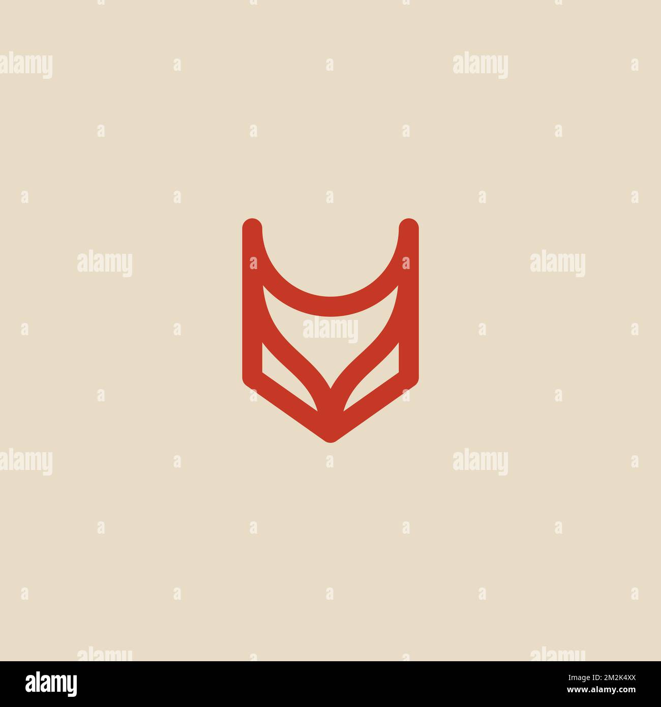 Fox head logo simple design fox icon stock vector image art alamy