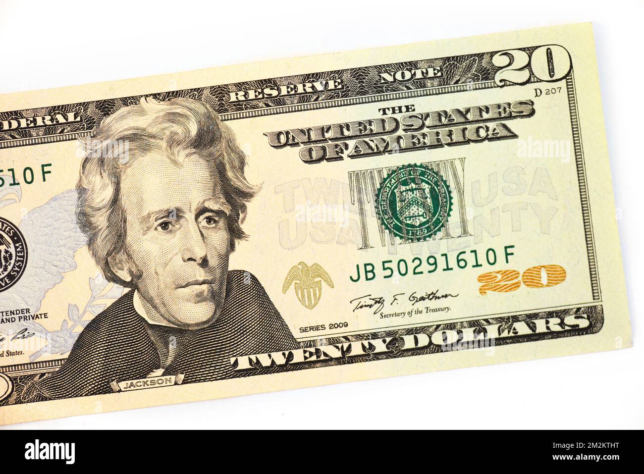 20 dollar bill on white hi-res stock photography and images - Alamy