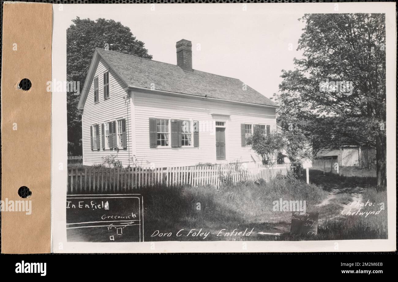 Dora C. Foley, house and barn, Enfield, Mass., May 31, 1928 : Parcel no ...