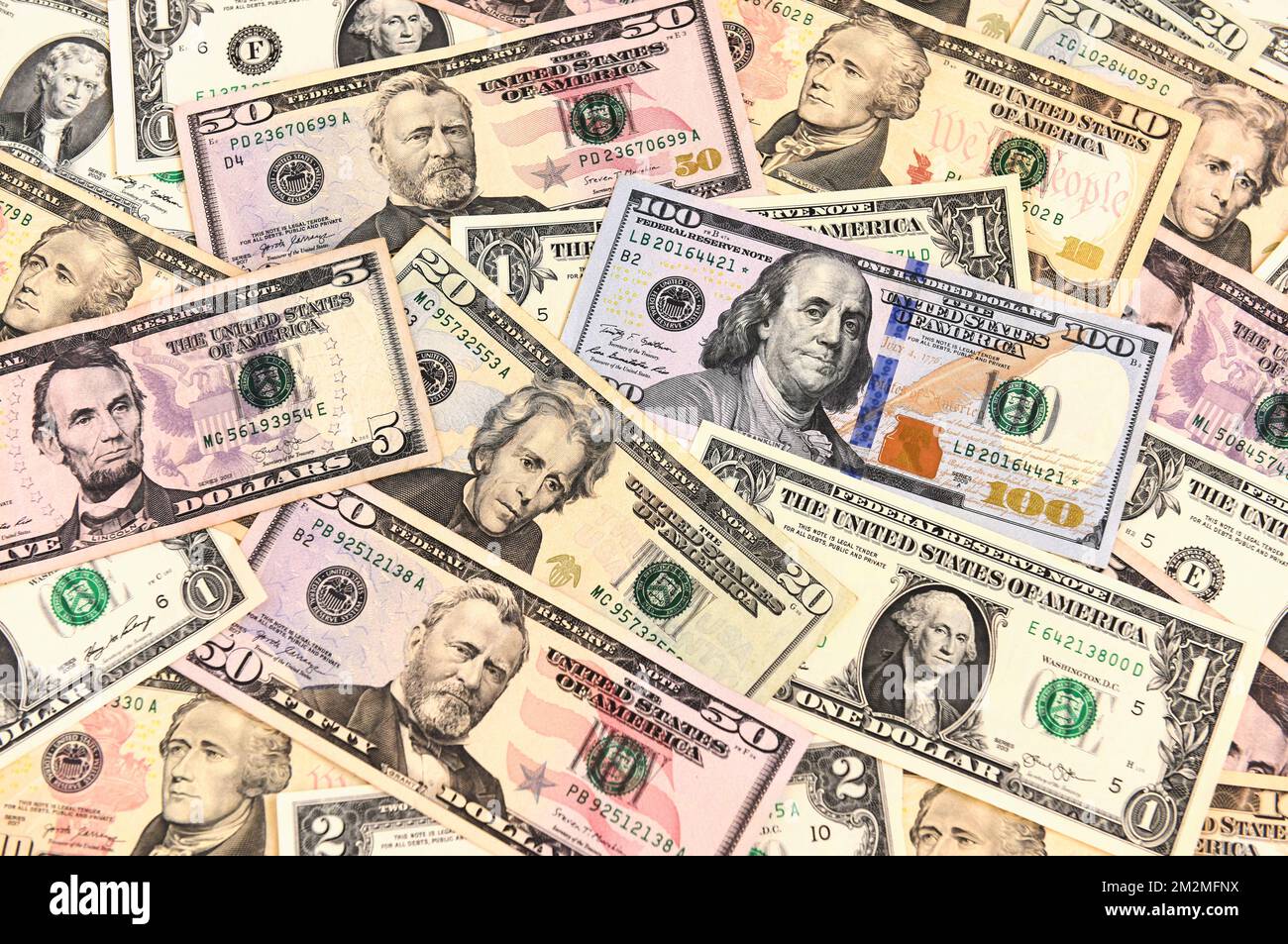 US dollar notes, cash Stock Photo
