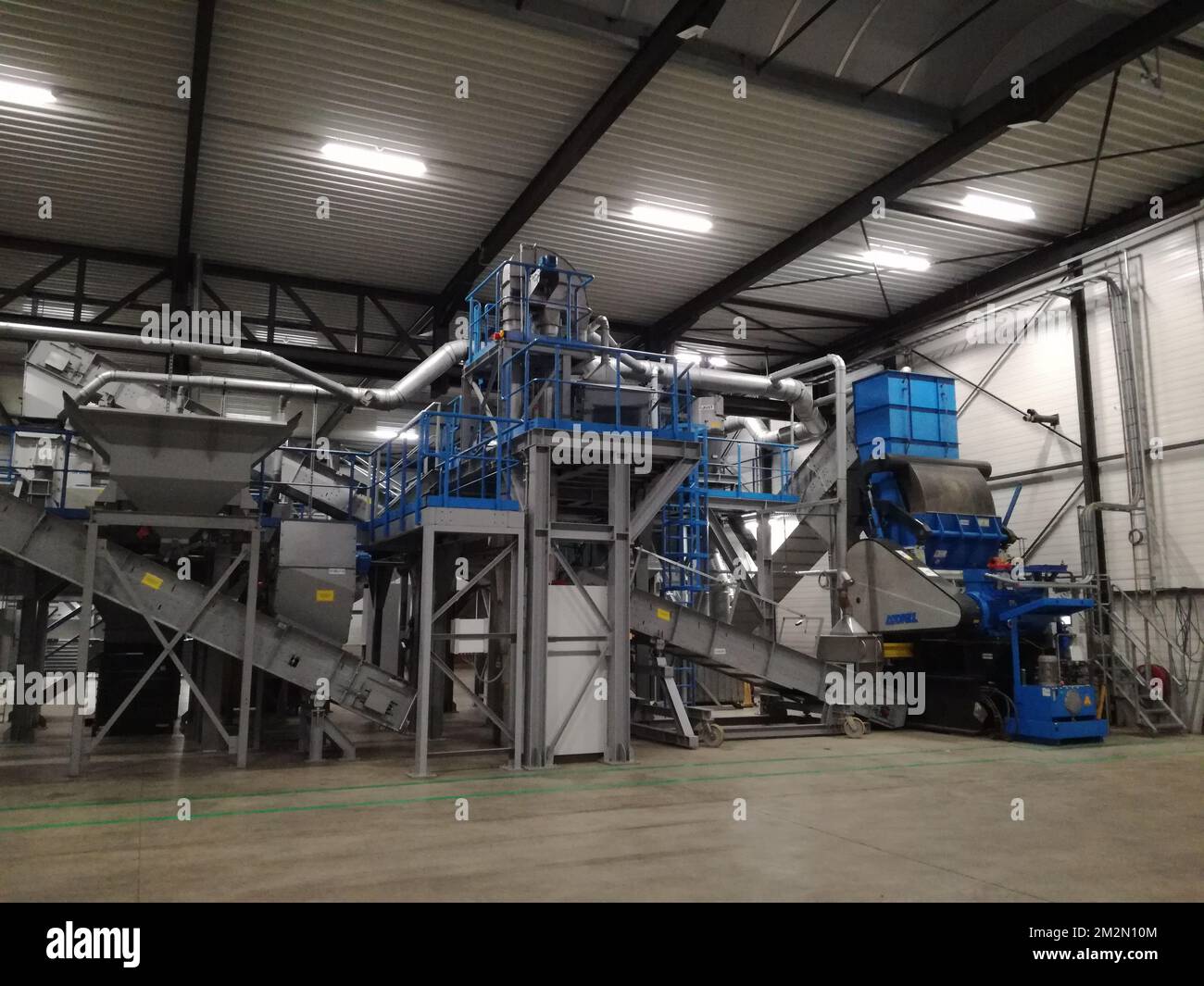 Overpelt Illustration picture during a visit to the new recycling plant of ...