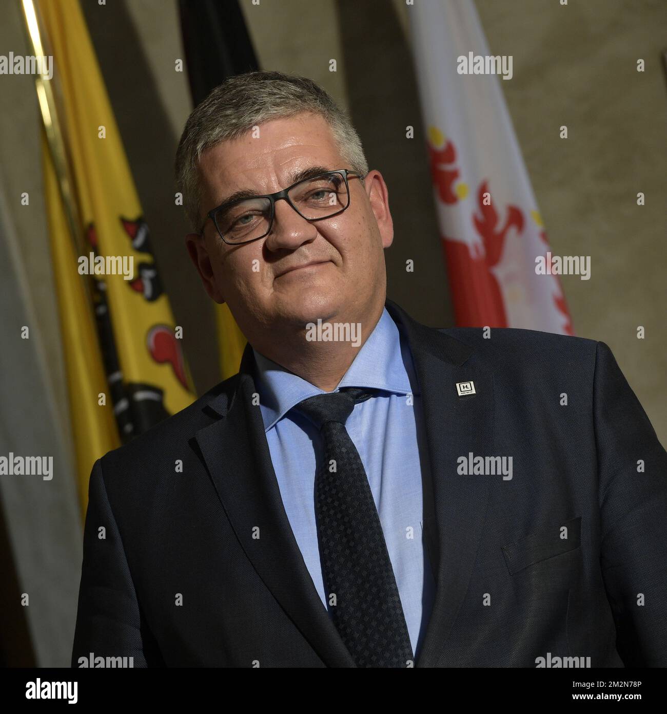Future Hasselt mayor Steven Vandeput pictured after an oath taking ...