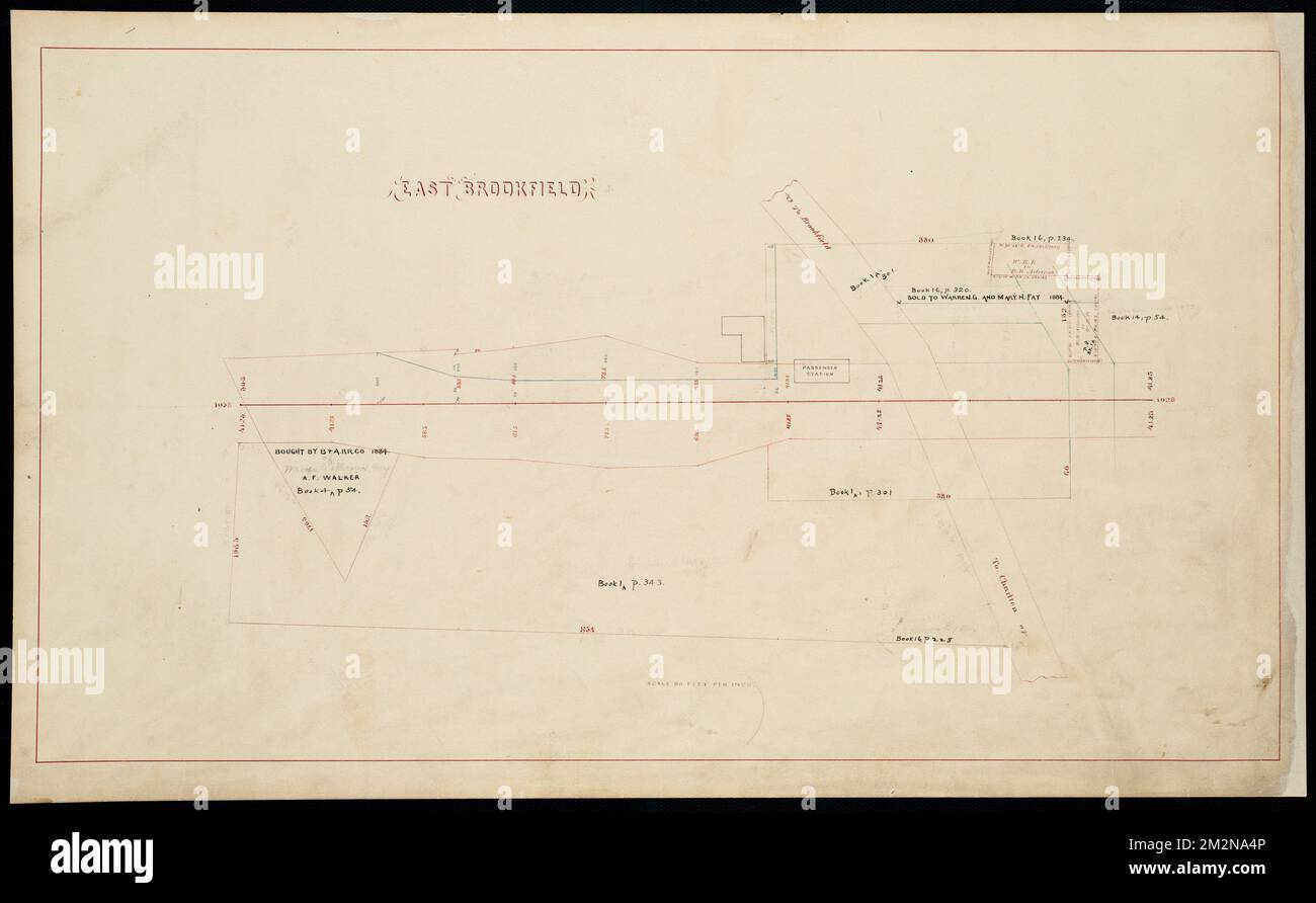 East Brookfield , East Brookfield Mass. Town, Maps, Railroads