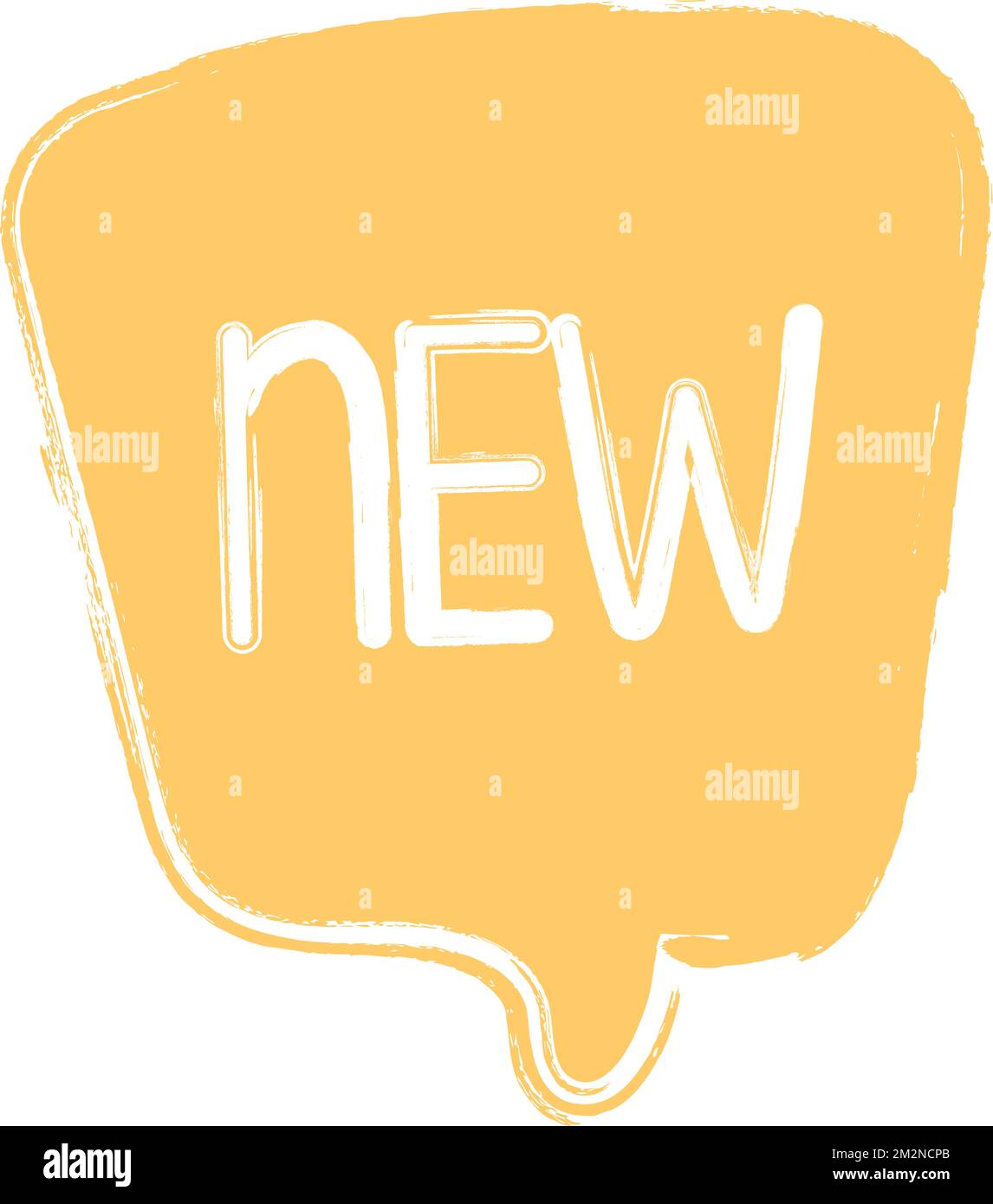 New sign. new square speech bubble. new Stock Vector