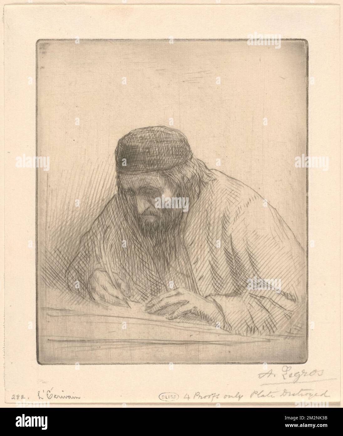L'écrivain , Authors, Alphonse Legros (1837-1911) Stock Photo