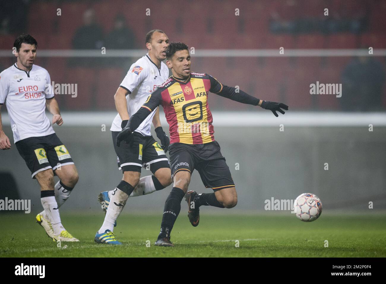 Mechelen's Igor de Camargo pictured in action during a soccer game between KV Mechelen and Roeselare, Friday 18 January 2019 in Mechelen, on the 22nd day of the 'Proximus League' 1B division of the Belgian soccer championship. BELGA PHOTO JASPER JACOBS Stock Photo