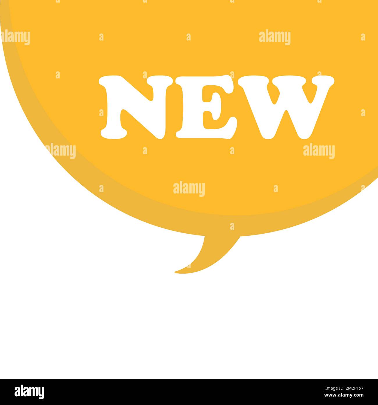 New sign. new square speech bubble. new Stock Vector