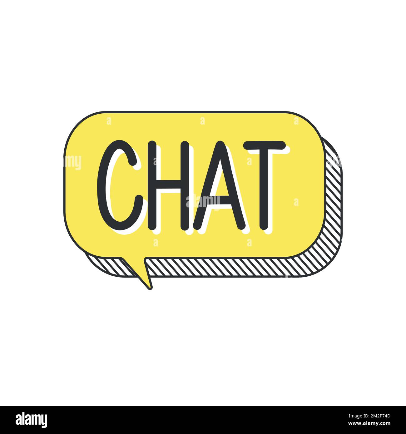 Fun Fact on doodle speech bubble. Vector illustration eps 10 Stock Vector