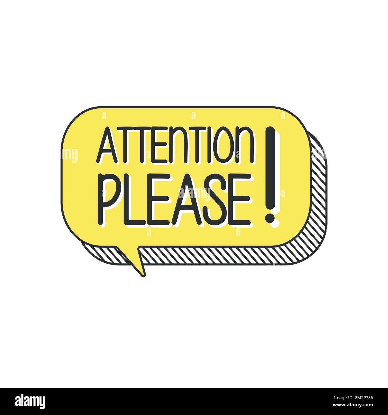 Attention please Cut Out Stock Images & Pictures - Alamy