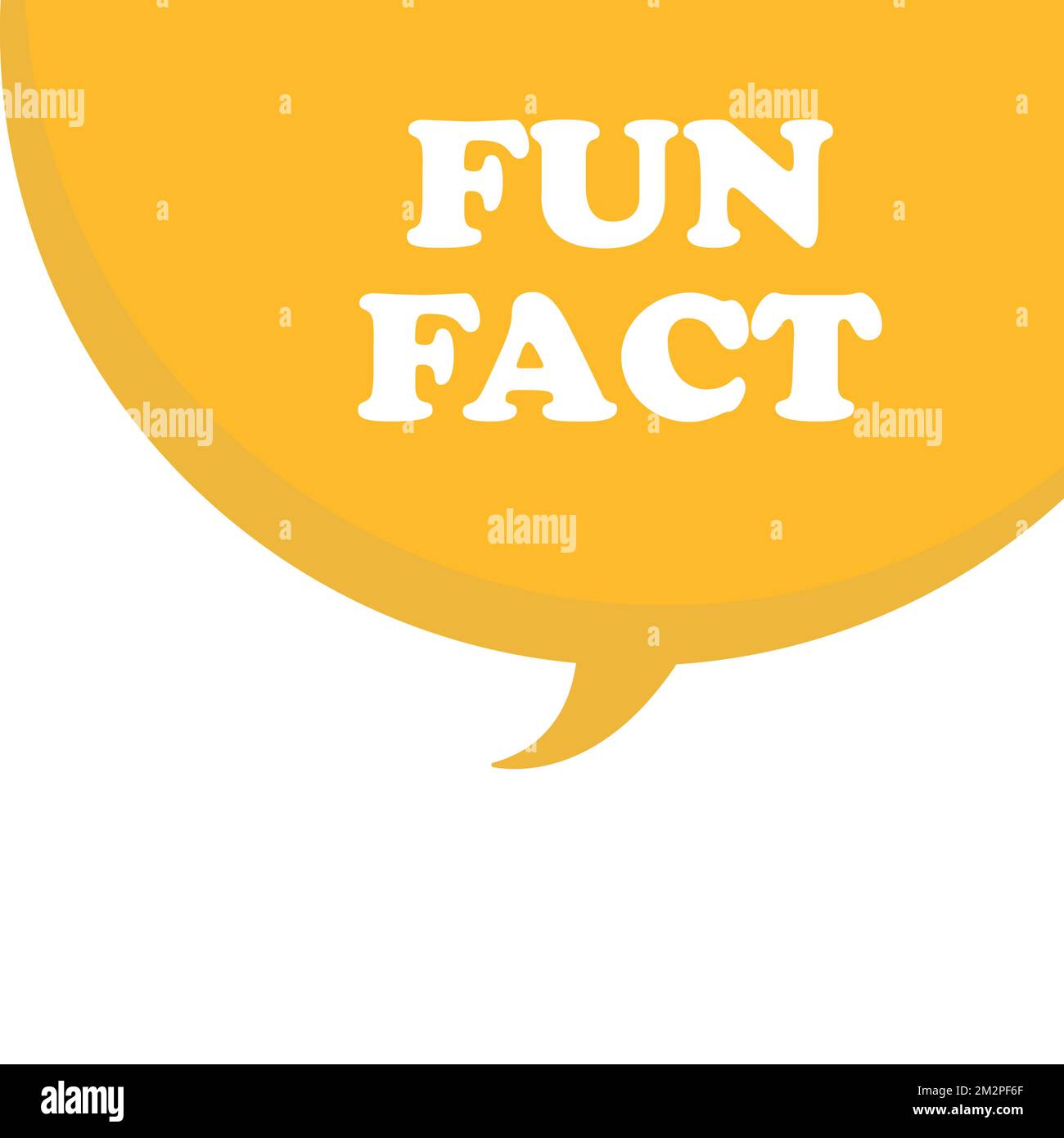 Fun Fact on doodle speech bubble. Vector illustration eps 10 Stock Vector