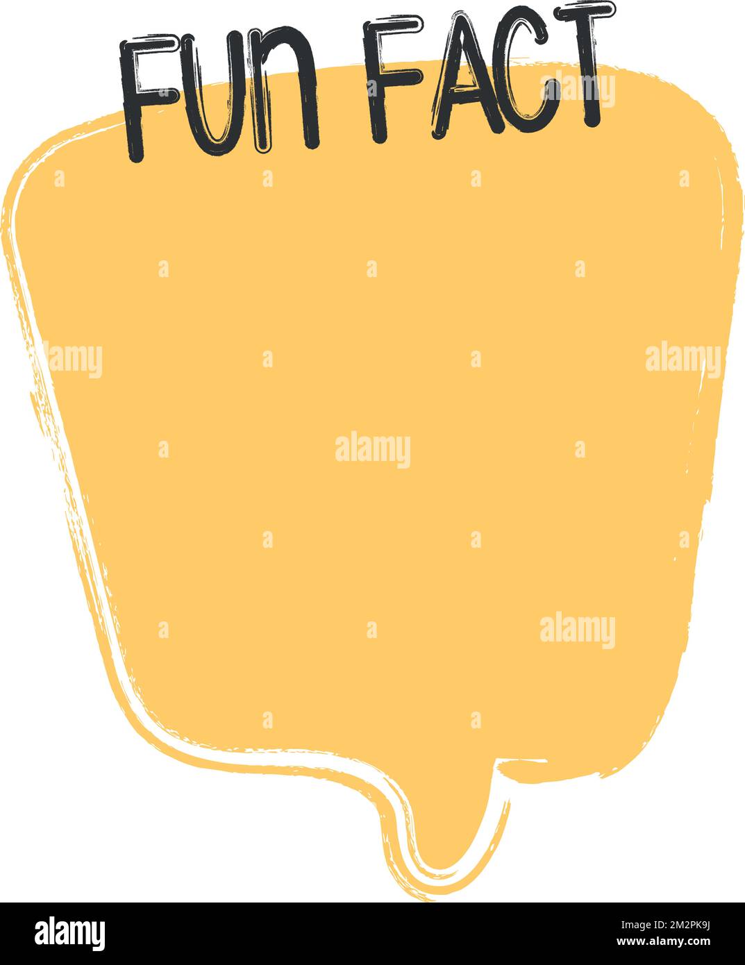 Fun Fact on doodle speech bubble Stock Vector