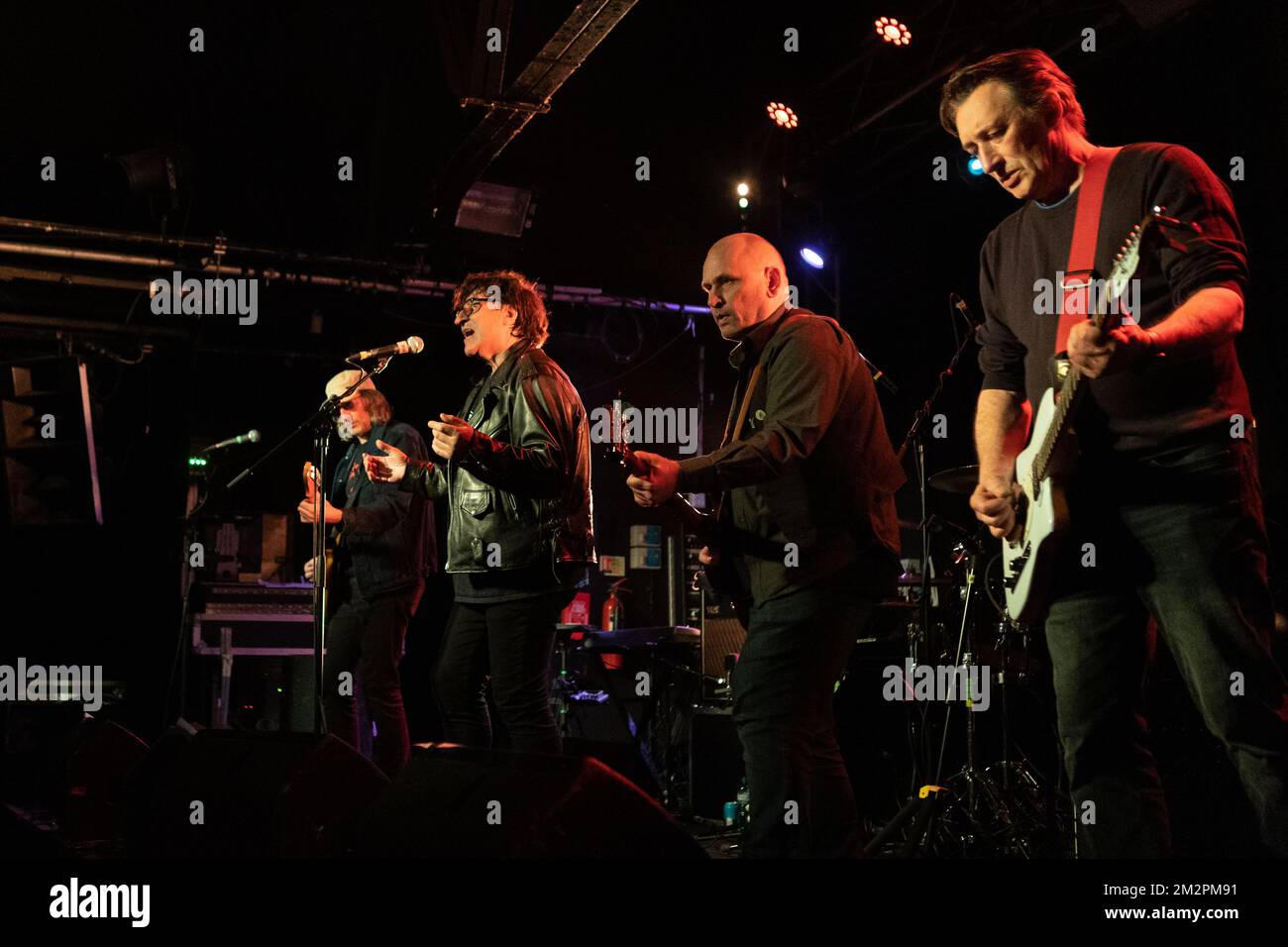 Oxford, United Kingdom. 13th, December 2022. The English rock band The Chameleons performs a live concert at the O2 Academy Oxford in Oxford. Here singer and bass player Mark Burgess is seen live on stage. (Photo credit: Gonzales Photo – Per-Otto Oppi). Stock Photo