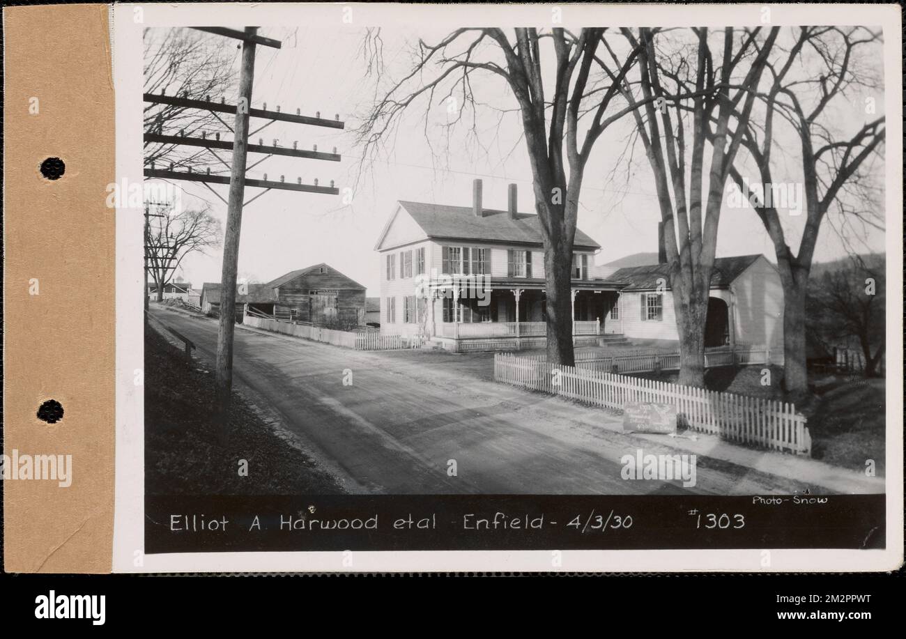Elliot A. Harwood et al., house, barn, Enfield, Mass., Apr. 3, 1930