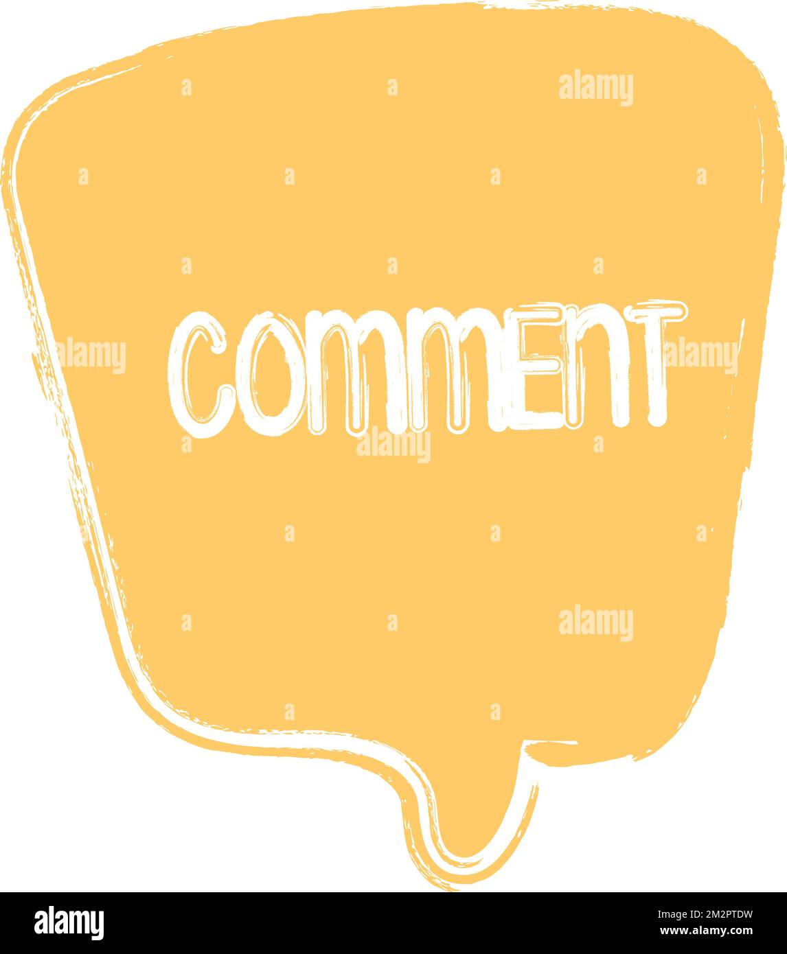 Hand-drawn cartoon speech bubble comment Stock Vector Image & Art - Alamy