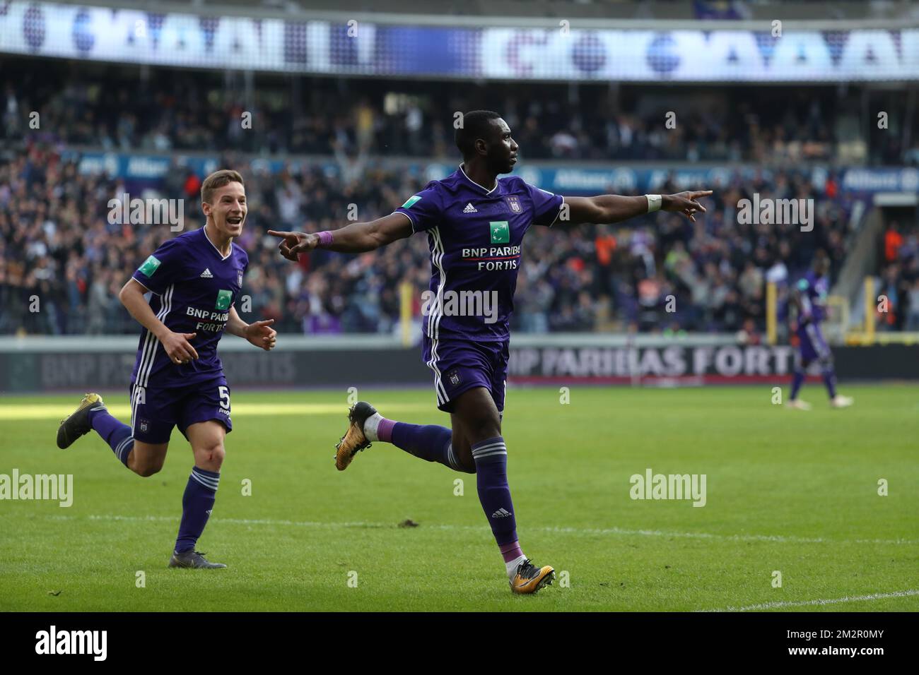 Anderlecht's Yannick Yala Bolasie looks dejected during a soccer match  between RSC Anderlecht and Club Brugge KV, Sunday 24 February 2019 in  Brussels, on the 27th day of the 'Jupiler Pro League