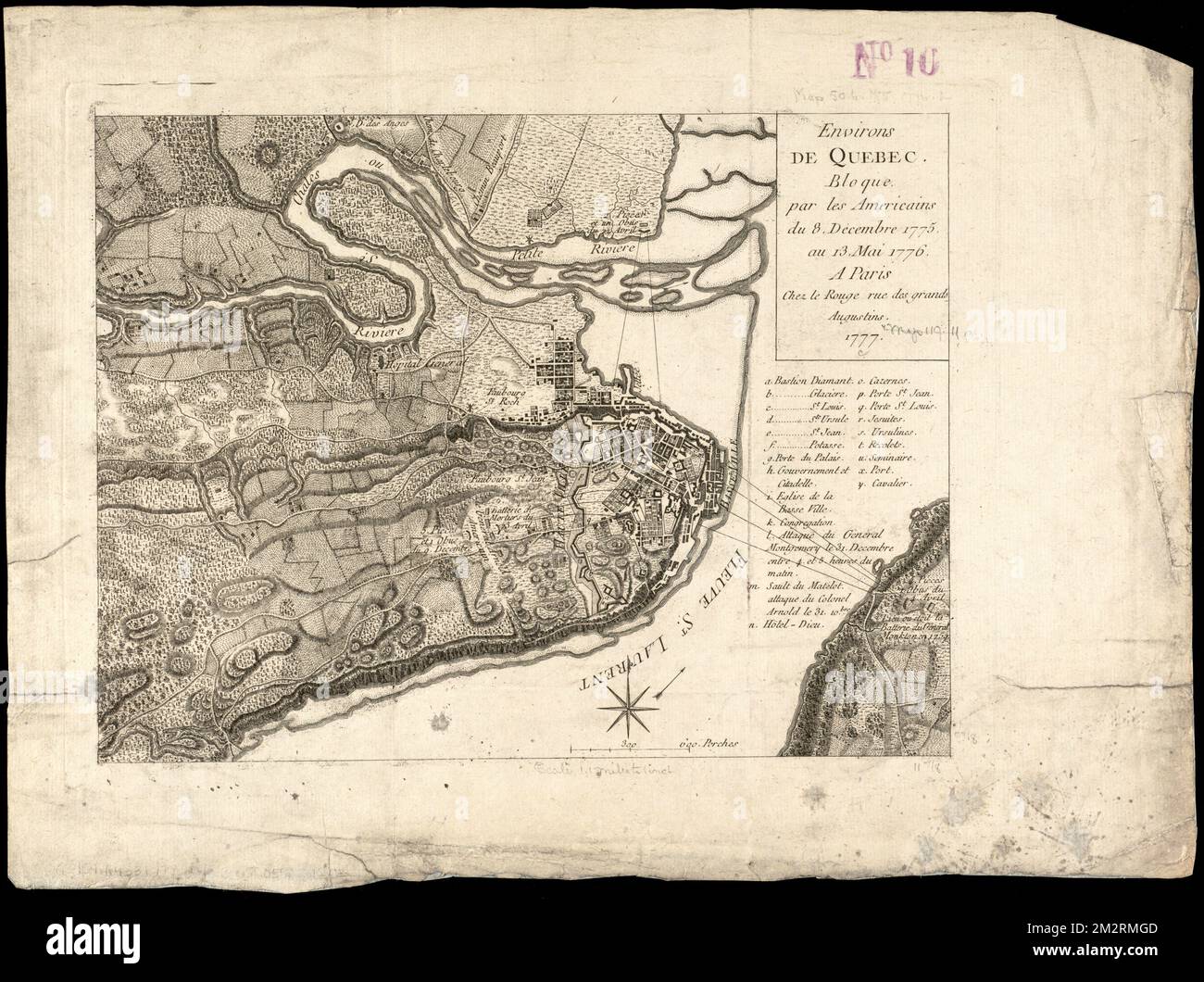 Environs de Quebec bloque par les Americains du 8. decembre 1775 au
