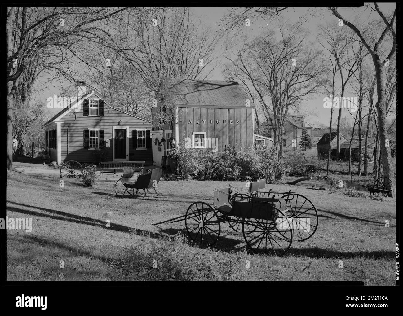 Essex, antique shop exterior , Antique stores, Carts & wagons. Samuel