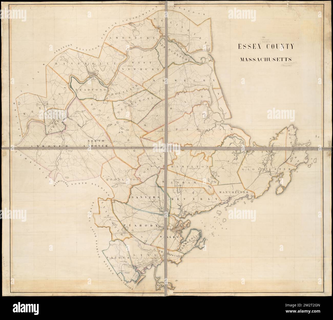 Essex County Massachusetts Essex - Essex County Massachusetts Essex County Mass Maps Norman B Leventhal Map Center Collection 2M2T2GN 