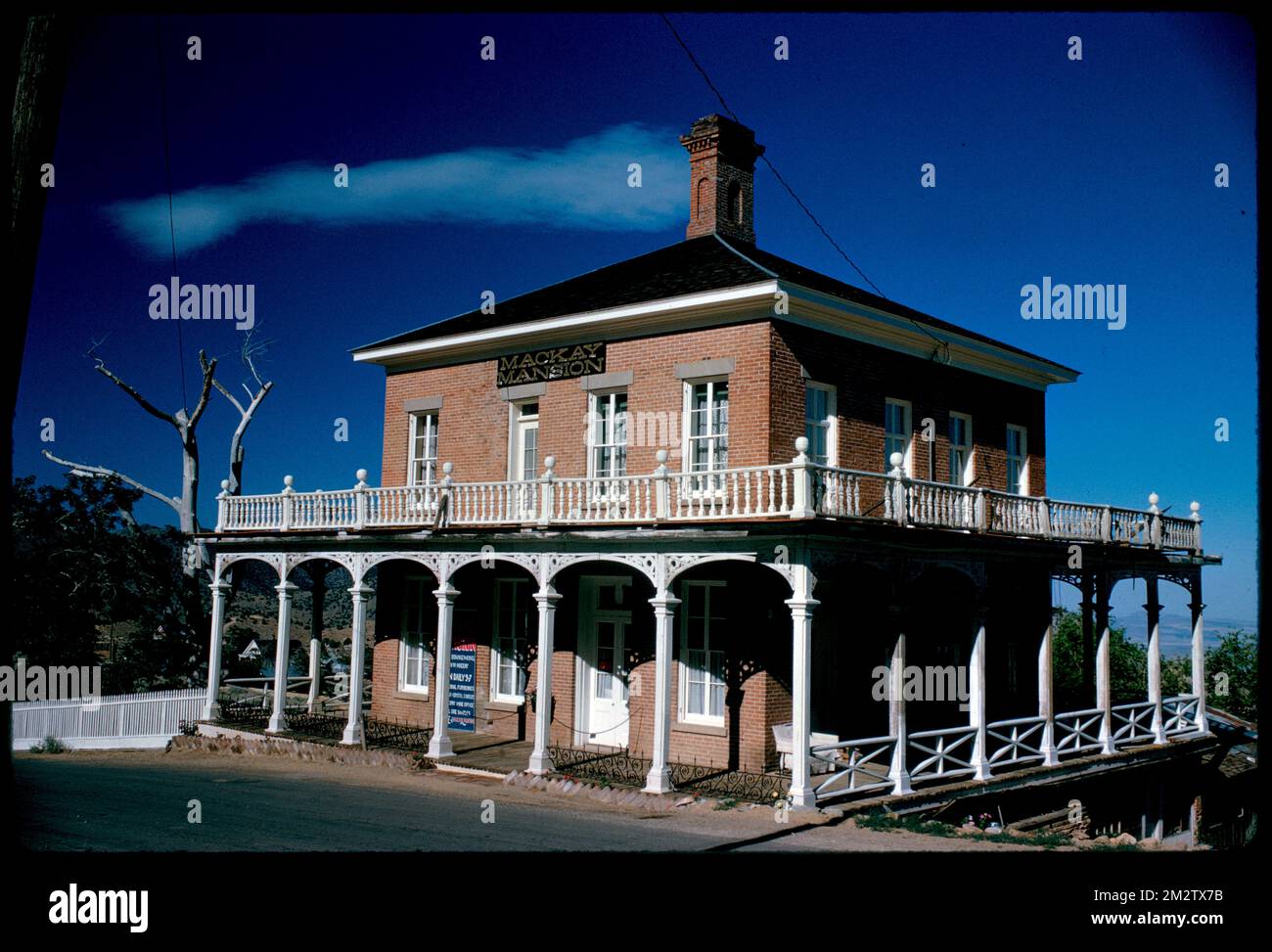 Exterior view of Mackay Mansion, Virginia City, Nevada , Mansions