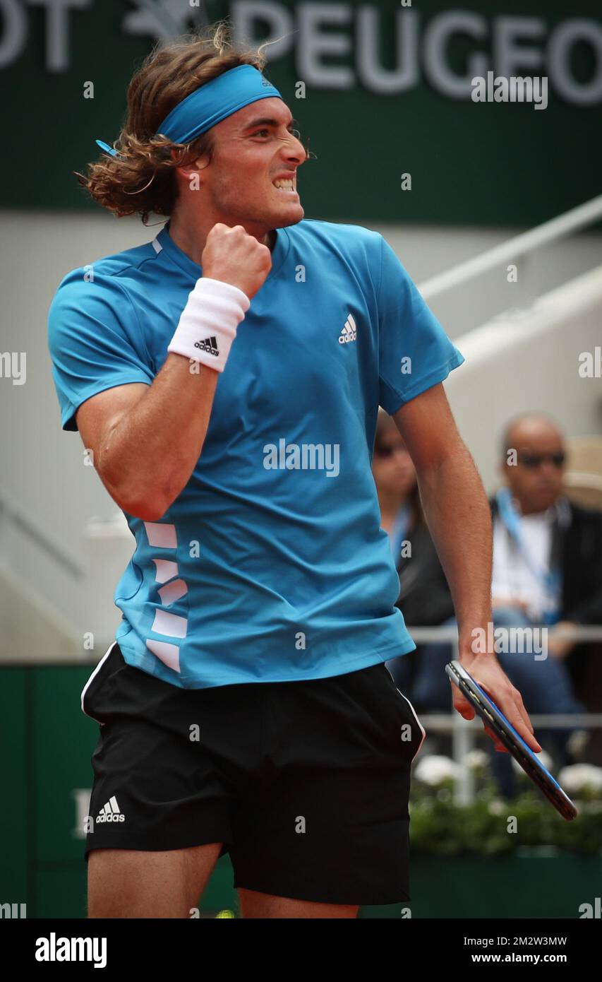 Tsitsipas roland garros hi-res stock photography and images - Page 2 - Alamy