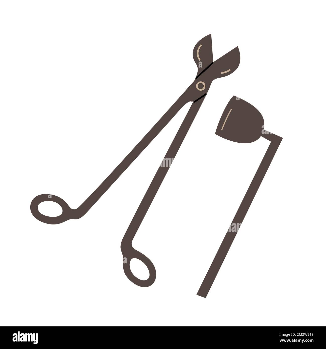 Candle sniffer, wick cutter, trim hook, wick dipper. Tools for putting