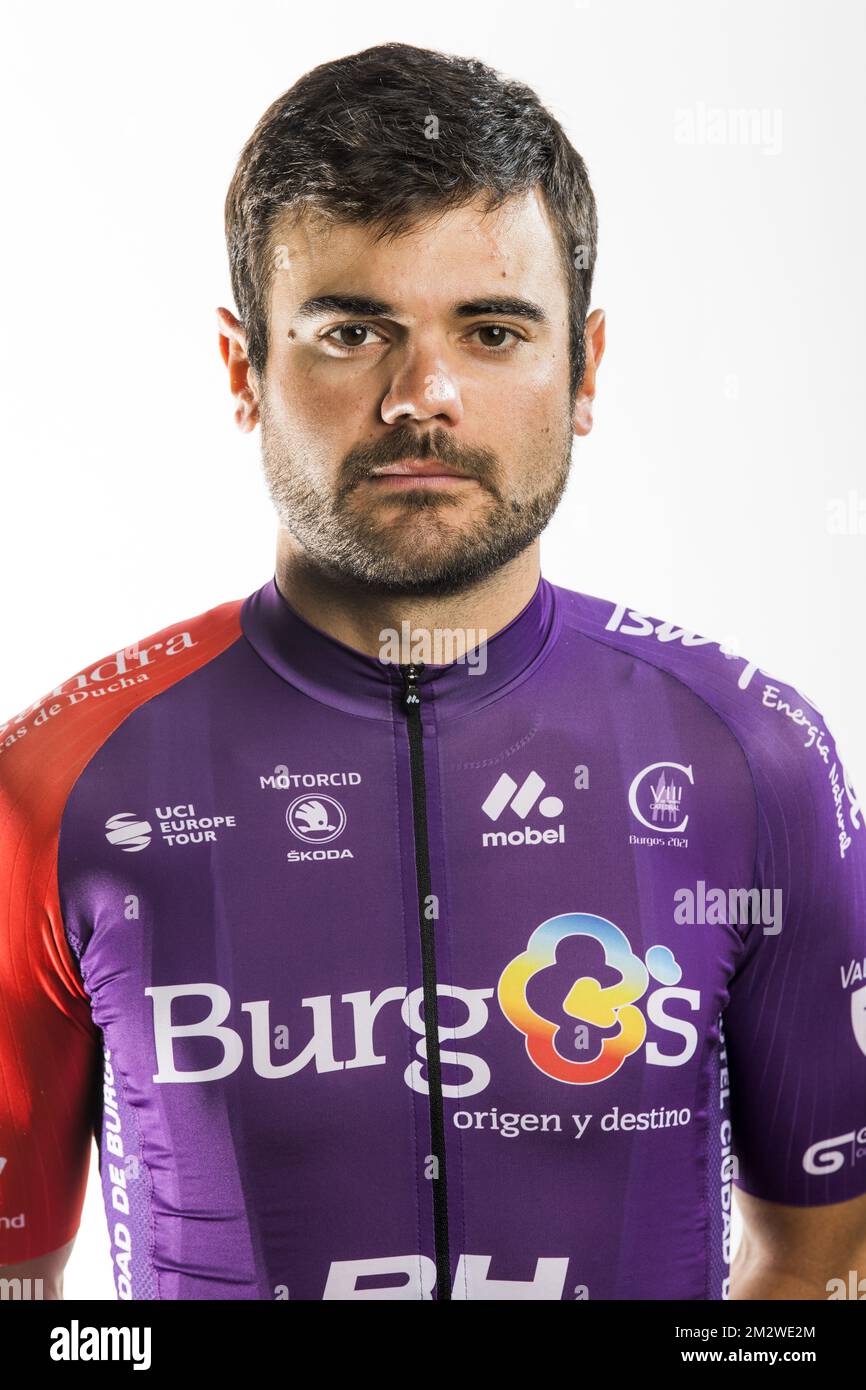 Spanish Daniel Lopez Parada of BurgosBH poses for the photographer at the team presentation