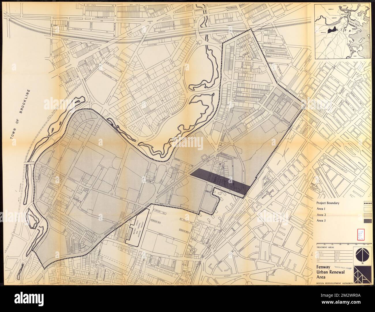 Fenway urban renewal area treatment areas , Fenway Boston, Mass