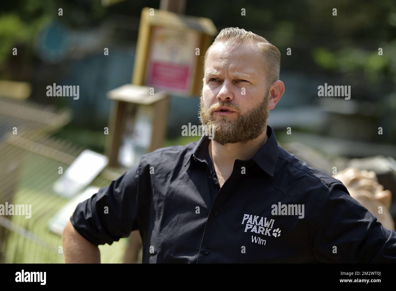 Pakawi Park CEO Wim Verheyen pictured during the inauguration of the ...