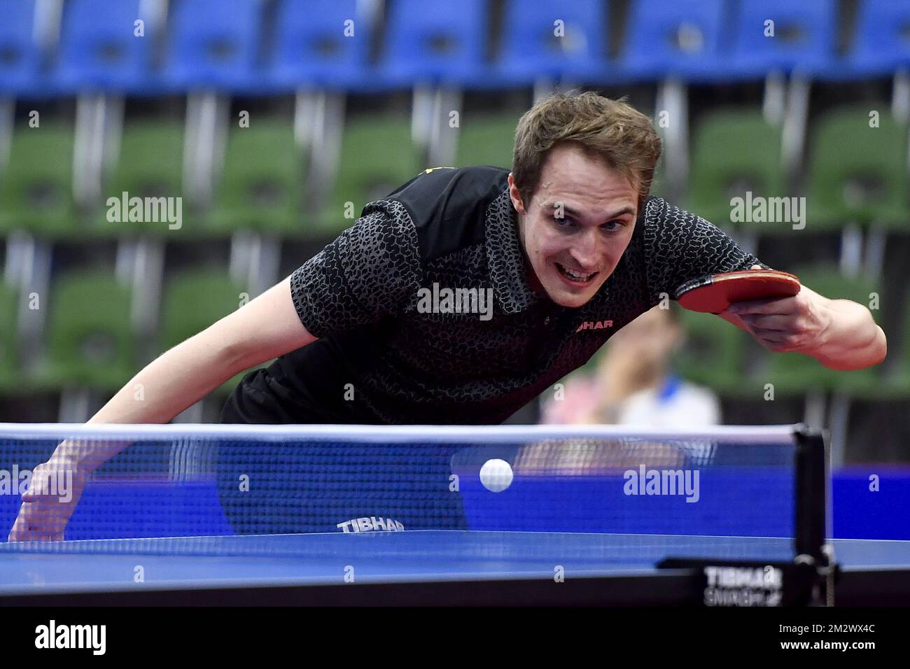 Belgian table tennis player Cedric Nuytinck pictured during the European  Games in Minsk, Belarus, Monday 24 June 2019. The second edition of the 'European  Games' takes place from 21 to 30 June