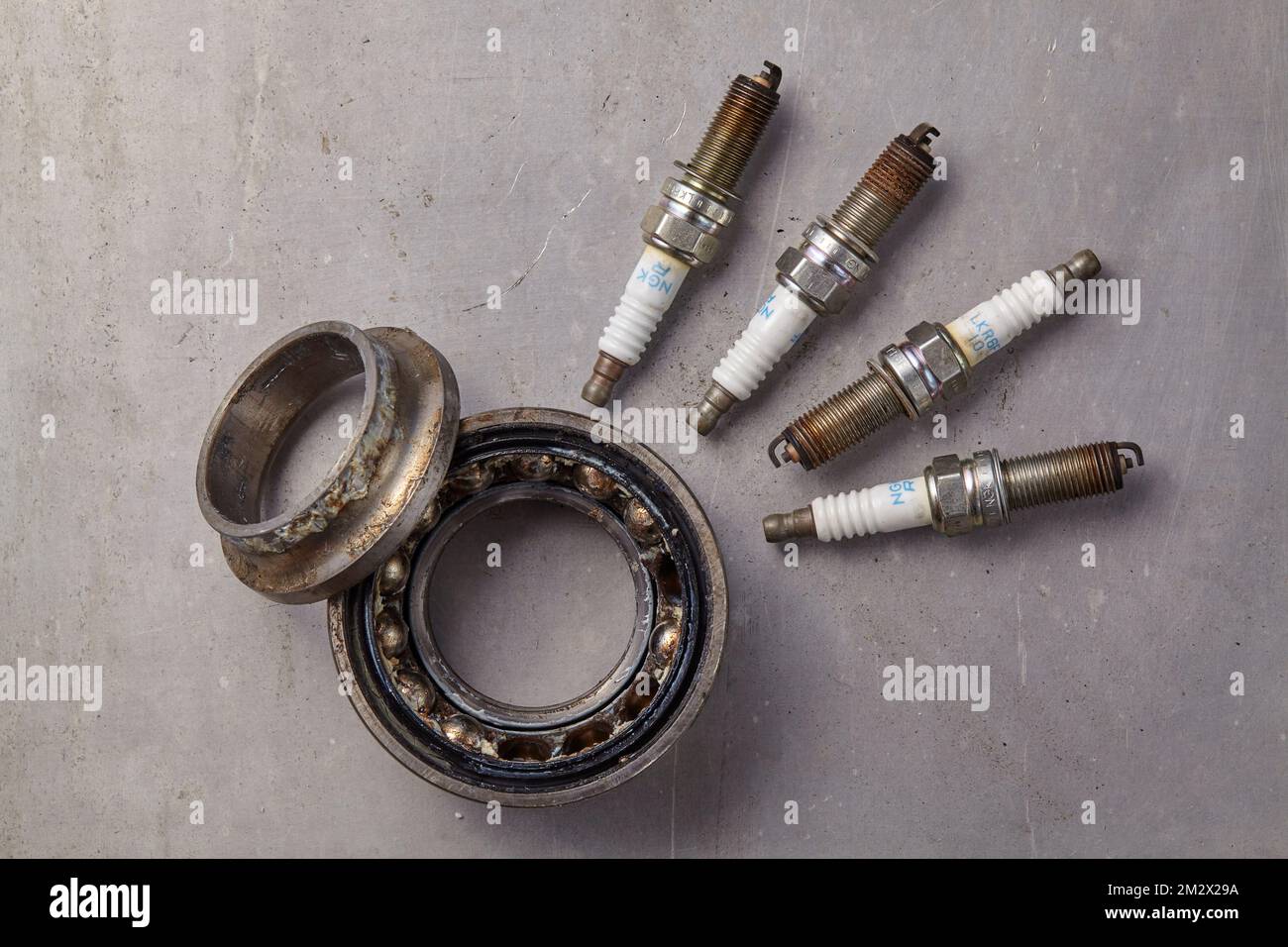 it's time to replace used spark plugs and bearings that are dirty and