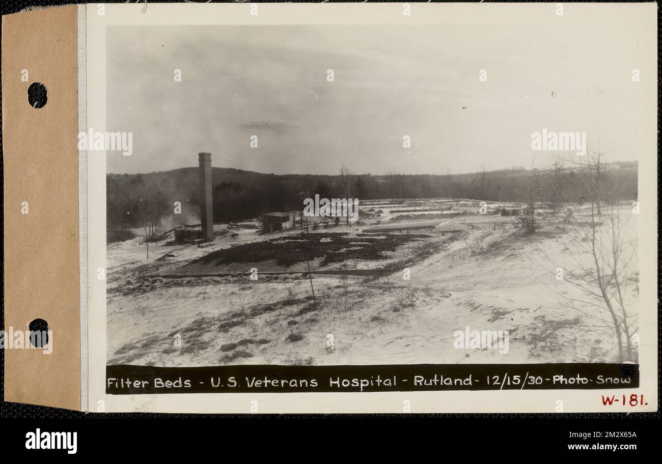 Filter Beds, U.S. Veterans' Hospital, Rutland, Mass., Dec. 15, 1930