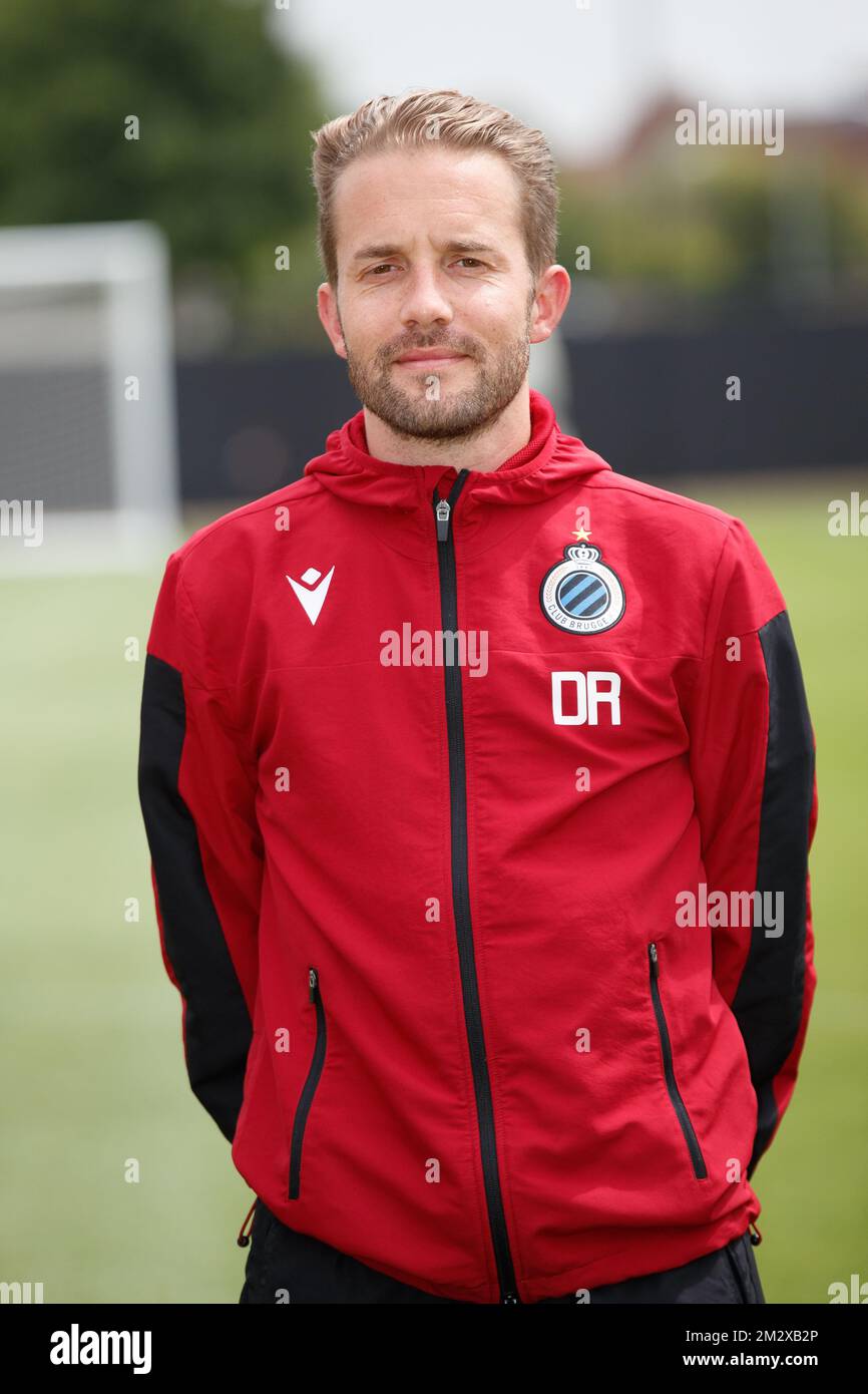 Club's team manager Michael Vijverman poses for a team picture, at the  2021-2022 photoshoot of Belgian Jupiler Pro League club Club Brugge,  Thursday 1 Stock Photo - Alamy