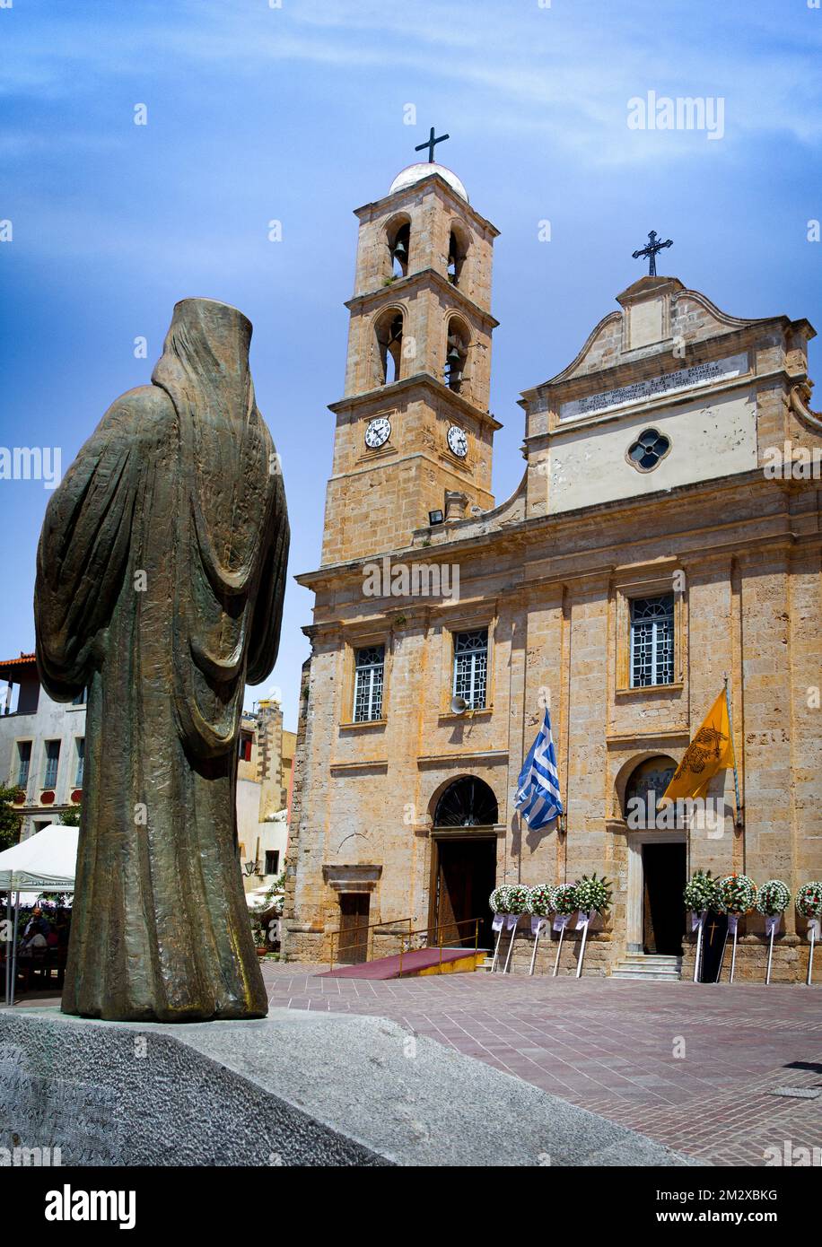 The Mitropolis Cathedral is the seat of the Archbishop. This church dates from the late 19th century and was built by a Muslim that wanted to thank th Stock Photo