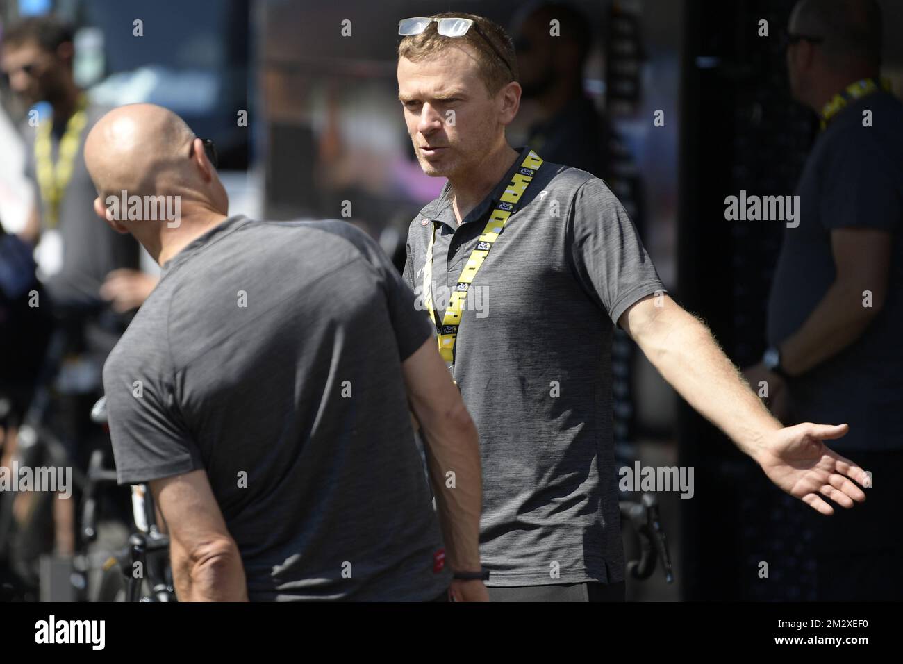 Team Ineos General Manager David Brailsford and Team Ineos Head of ...
