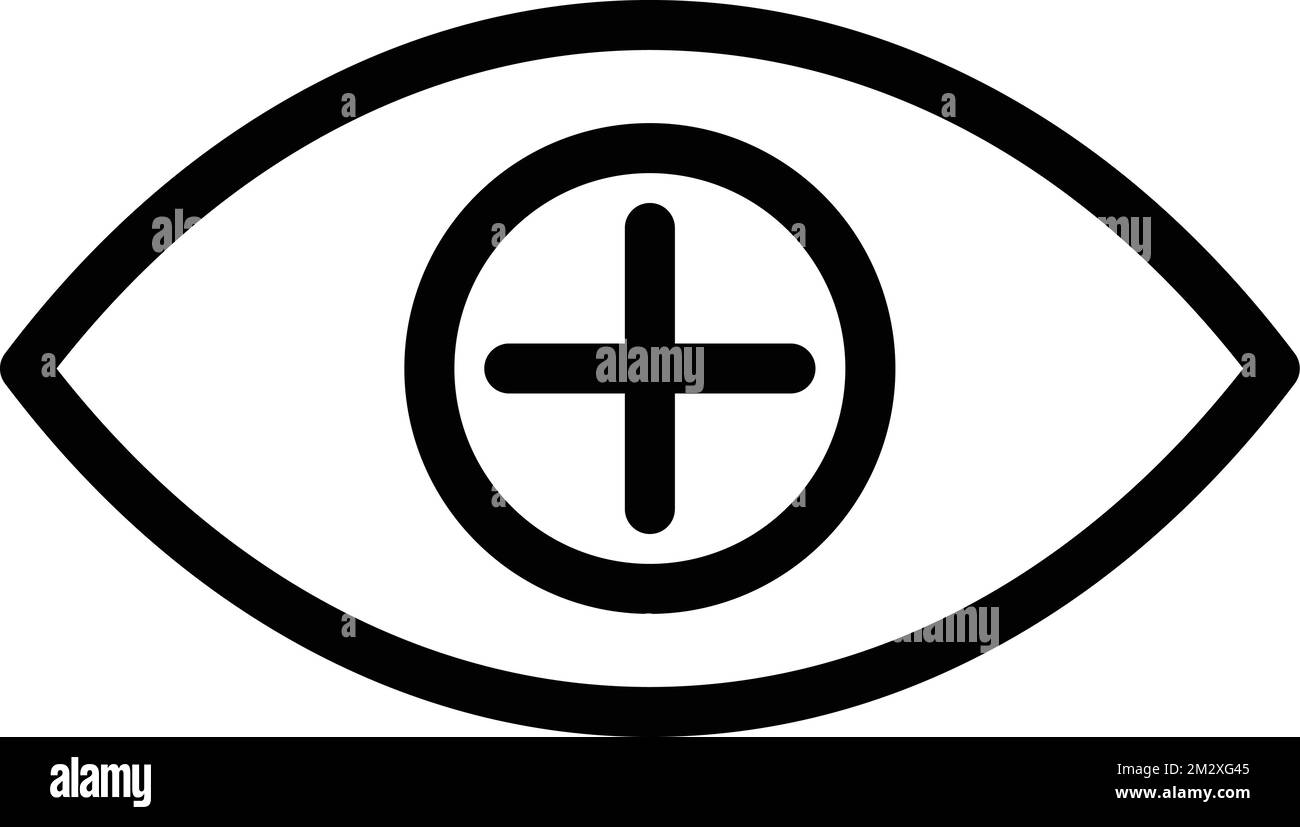 Eye Care Vector Illustration Line Icon Design Stock Vector Image & Art