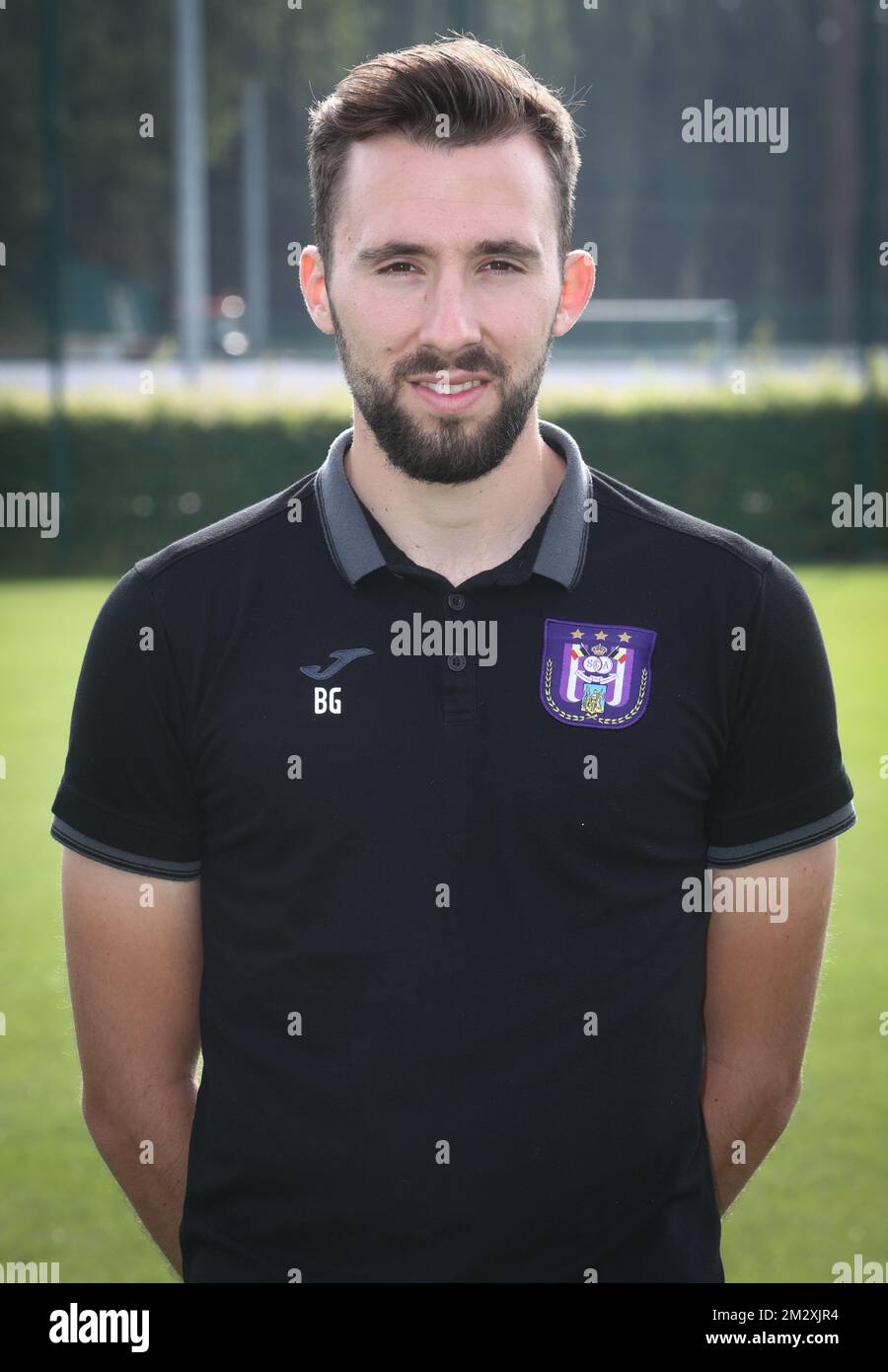 Anderlecht's physical coach Bram Geers poses for the photographer, at